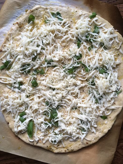 whole grain white pizza