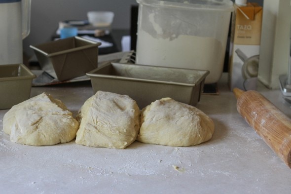 divide dough in three