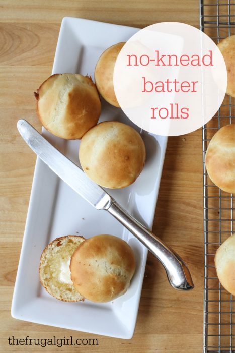 No-Knead Batter Roll Recipe